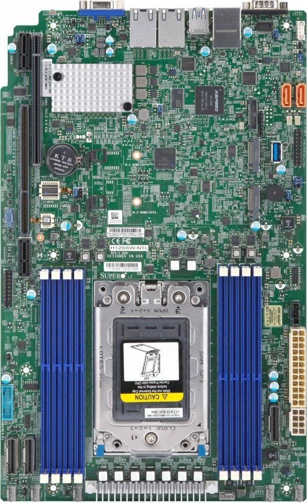 Supermicro MBD-H12SSW-NTL-B H12 AMD UP platform with EPYC SP3 Rome CPU,SoC,8DIMMDDR4