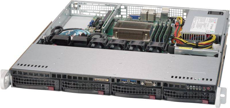 Supermicro SuperServer SYS-5019S-M 1U UP 4xLFF 2xGbE FIX PSU