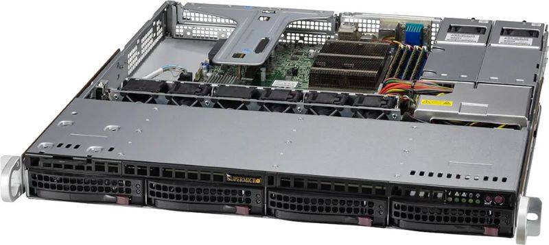 Supermicro SuperServer SYS-510T-MR 1U UP 4xLFF 2x1GbE IPMI RED PSU