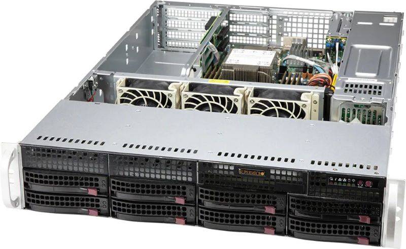 Supermicro SuperServer SYS-520P-WTR 2U UP 8xLFF 2x10GbE IPMI RED PSU