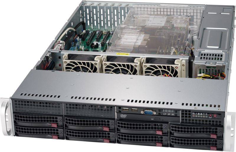 Supermicro SuperServer SYS-6029P-TR 2U DP 8xLFF 2xGbE RED PSU