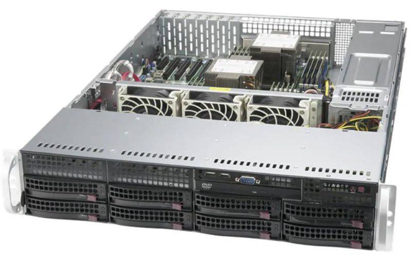 Supermicro SuperServer SYS-620P-TR 2U DP 8xLFF 2x1GbE IPMI RED PSU