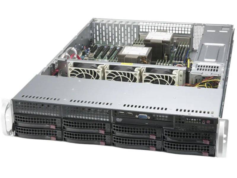 Supermicro SuperServer SYS-620P-TRT 2U DP 8xLFF 2x10GbE IPMI RED PSU