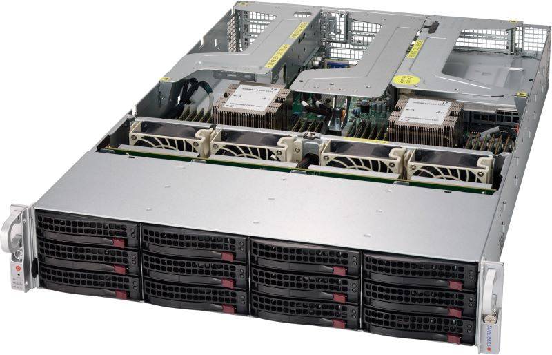 Supermicro SuperServer SYS-6029U-TR4 2U DP 12xLFF 4xGbE RED PSU