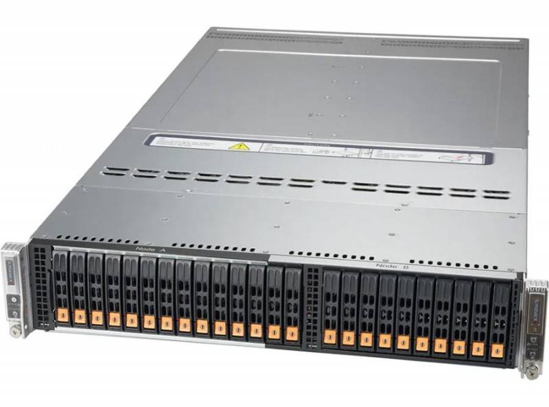 Supermicro SuperServer SYS-220BT-DNTR 2U DP 2x12xSFF AIOM RED PSU