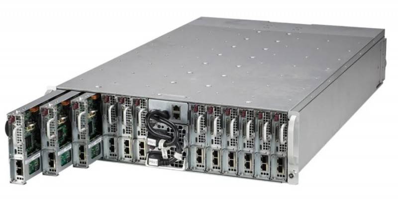 Supermicro Microcloud SYS-530MT-H12TRF 3U UP 12x (2xLFF 2x1GbE) IPMI RED PSU