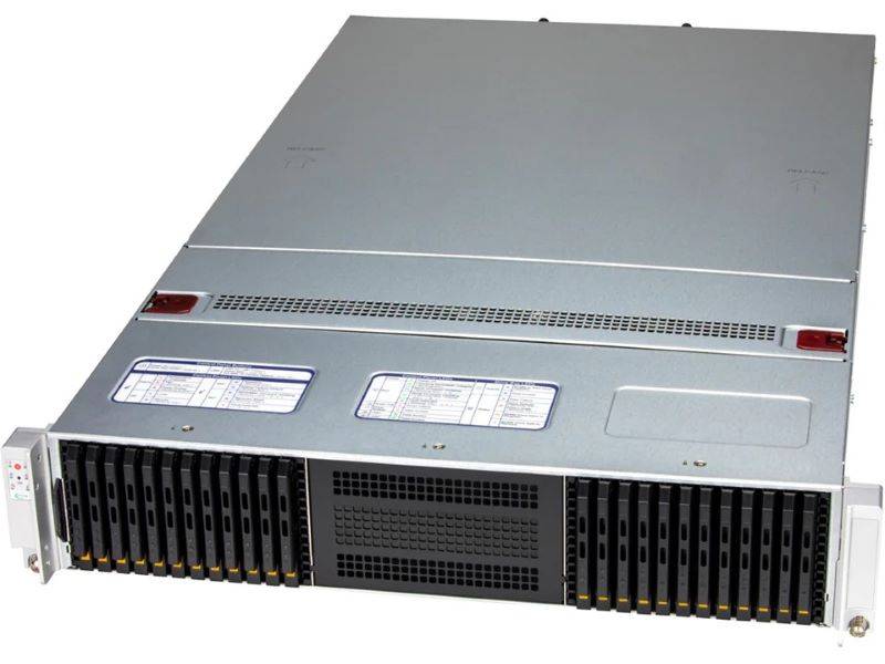 Supermicro Storage SuperServer SSG-222B-NE3X24R 2U DP 24xSFF AIOM IPMI RED PSU