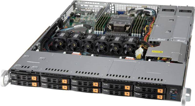 Supermicro SuperStorage SSG-110P-NTR10 1U UP 10xSFF 2x10GbE IPMI RED PSU