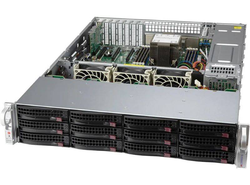 Supermicro SuperStorage SSG-520P-ACTR12L 2U UP 12xLFF 2x10GbE IPMI RED PSU