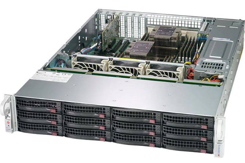 Supermicro SuperStorage SSG-620P-ACR12L 2U DP 12xLFF 2x10GbE IPMI RED PSU