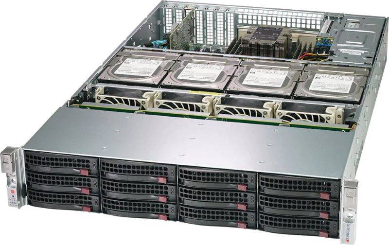 Supermicro SuperStorage SSG-620P-ACR16L 2U DP 16xLFF 2x10GbE IPMI RED PSU