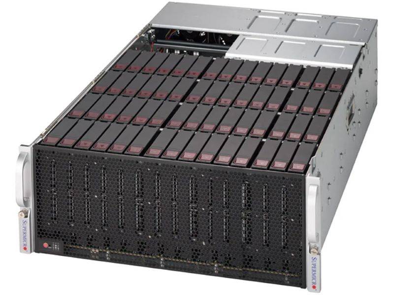 Supermicro SuperStorage SSG-540P-E1CTR60H 4U UP 60xLFF 2x10GbE IPMI RED PSU