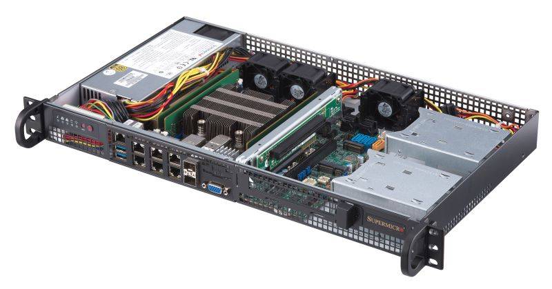 Supermicro SuperServer SYS-5019D-4C-FN8TP 1U UP 4x1GbE 2x10GbE 2x10GbE IPMI FIX PSU