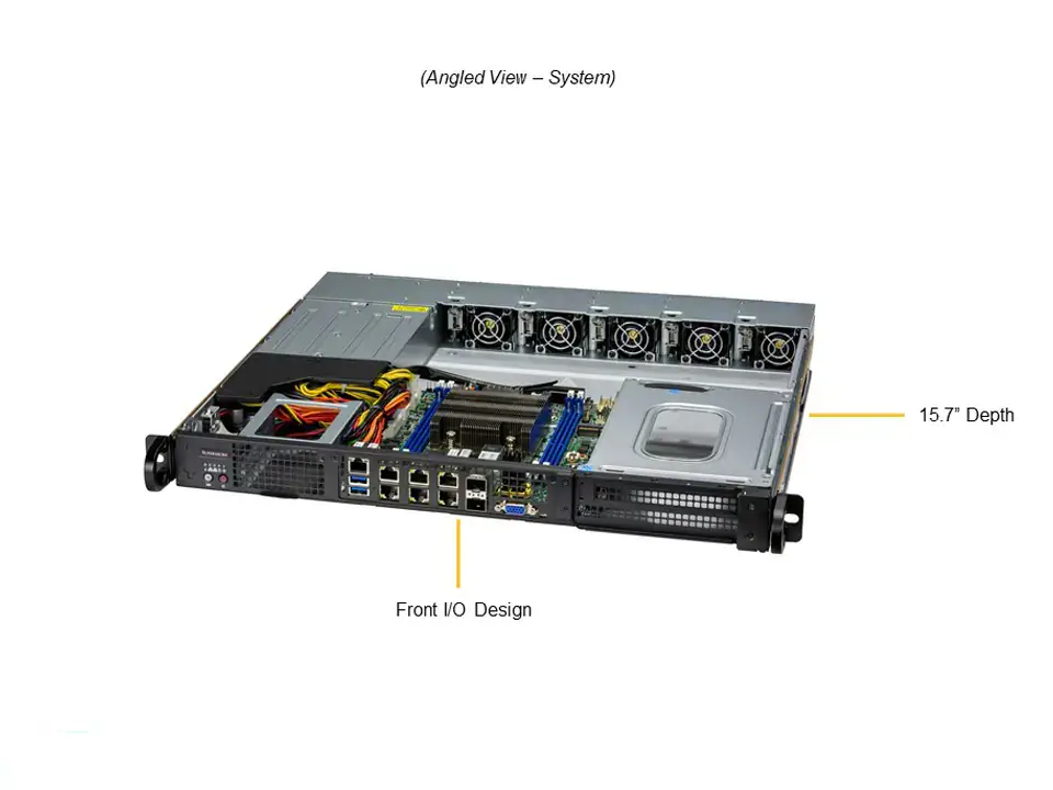 Supermicro SuperServer  1U UP 2xSFF 4x1GbE 2x25GbE 2x10GbE IPMI RED PSU