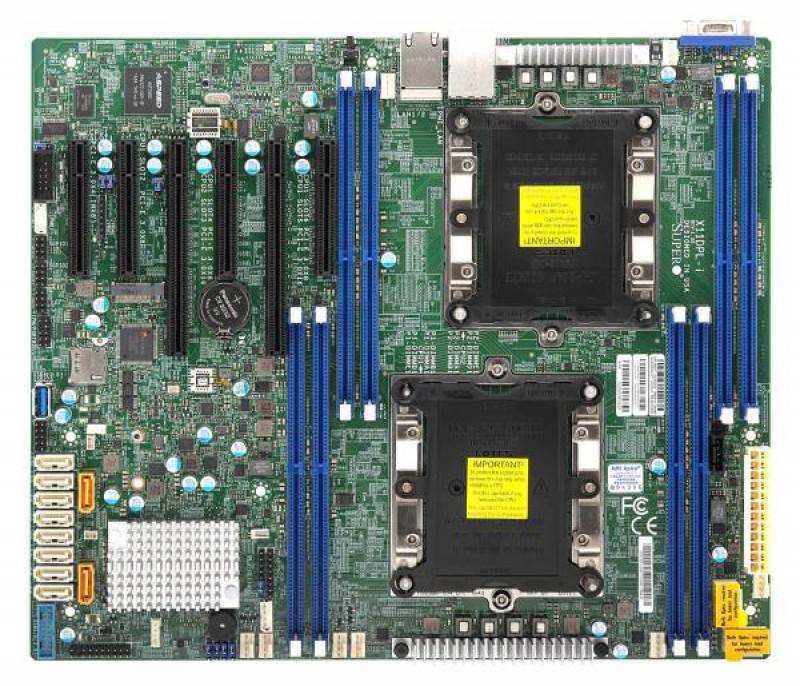 לוח אם - Supermicro MBD-X11DPL-i, Dual SKT, Intel C621 Chipset, SATA, 2xGbE