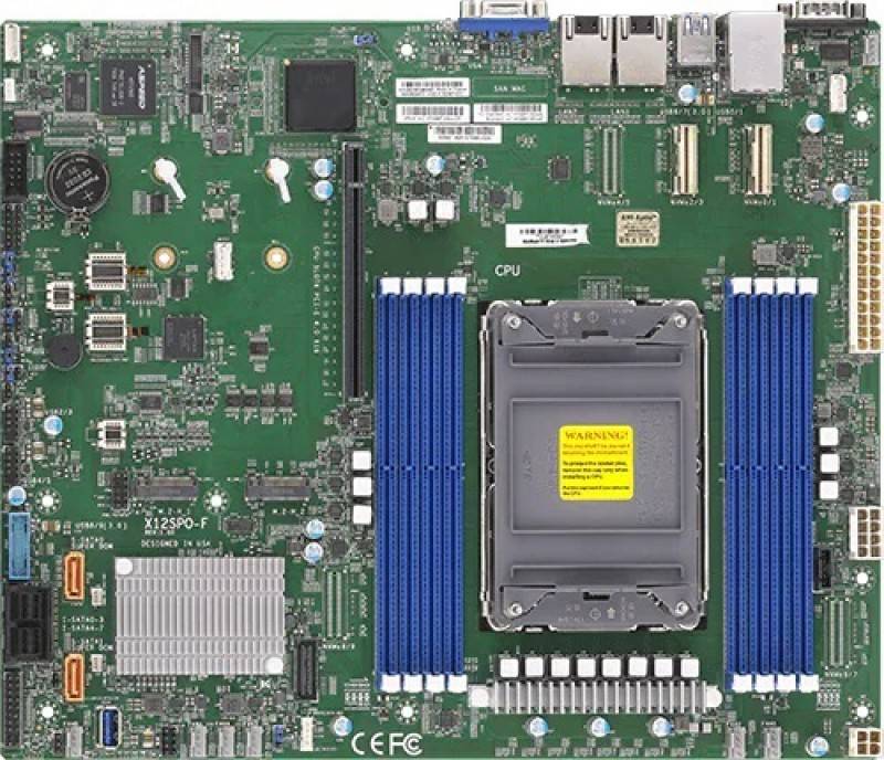 לוח אם - Supermicro MBD-X12SPO-F, 1xSKT LGA4189, 3Gen. Intel Xeon Scalable