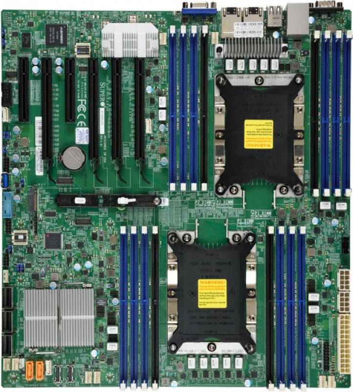 לוח אם - Supermicro MBD-X11DPi-N, Dual SKT, Intel C621 Chipset, SATA, 2xGbE