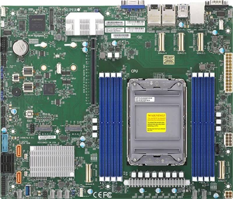 לוח אם - Supermicro MBD-X12SPO-NTF, 1xSKT LGA4189, 3Gen. Intel Xeon Scalable