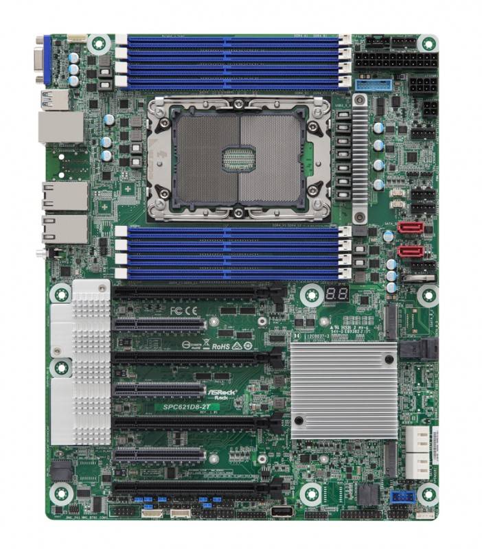 לוח אם - ASRock SPC621D8-2T, 1xSKT LGA4189, 3Gen. Intel Xeon Scalable, C621A