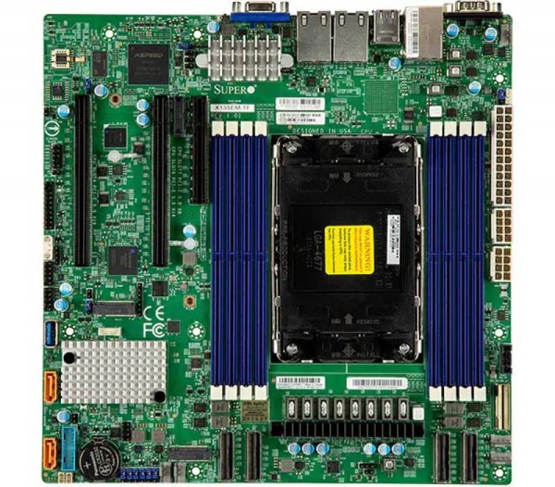 לוח אם - Supermicro MBD X13SEM-TF, 1xSKT LGA4677, 4Gen. Intel Xeon Scalable