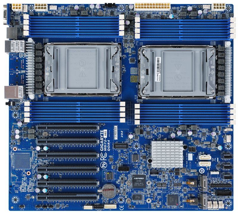 לוח אם - Gigabyte MD72-HB3, 2xSKT LGA 4189, 3Gen. Intel Xeon Scalable, C621A