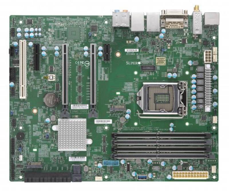 לוח אם - Supermicro MBD-X11SCA-W, Single SKT, Intel C246 Chipset, SATA