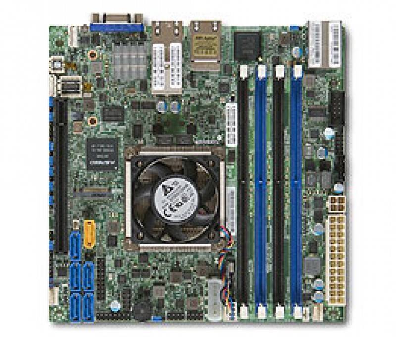 לוח אם - Supermicro X10SDV-4C+-TLN4F Single SKT, Intel D-1518, SATA, 2xGbE