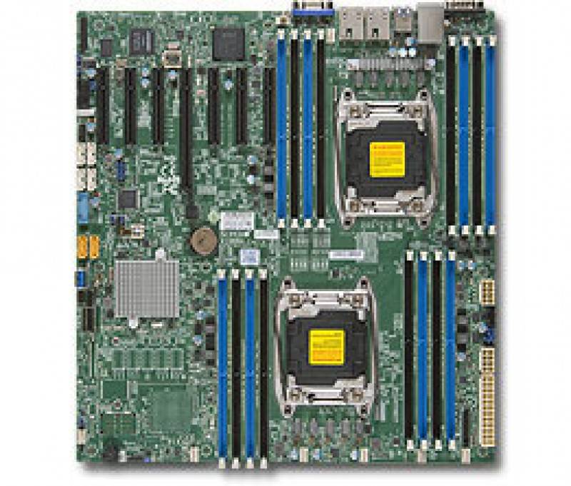 לוח אם - Supermicro MBD-X10DRH-I, Dual SKT, Intel C612 Chipset, SATA, 2xGbE