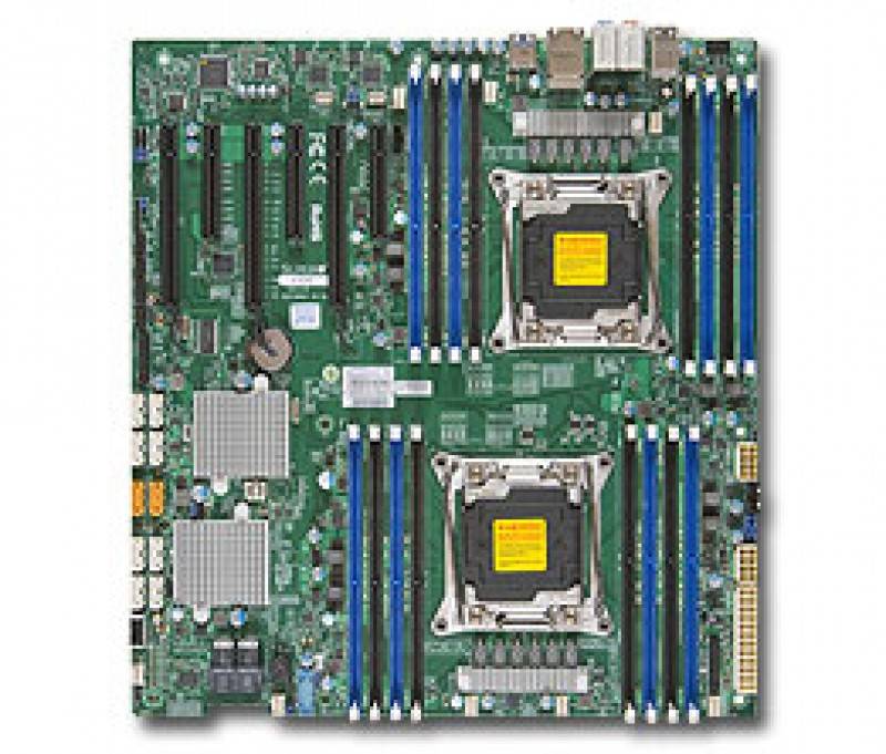 לוח אם - Supermicro MBD-X10DAC, Dual SKT, Intel C612 Chipset, SATA, LSI 3008