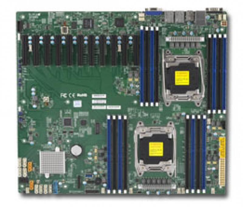 לוח אם - Supermicro MBD-X10DRX, Dual SKT, Intel C612 Chipset, SATA, 2xGbE