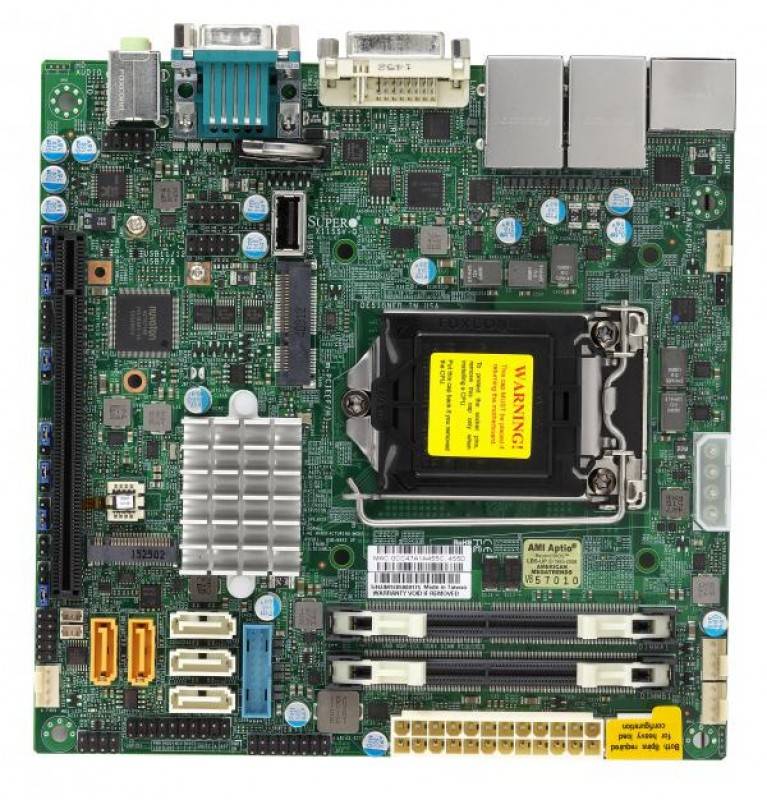 לוח אם - Supermicro MBD-X11SSV-Q, Single SKT, Intel Q170 Chipset, SATA