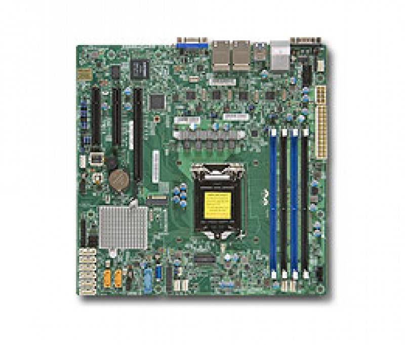 לוח אם - Supermicro MBD-X11SSH-LN4F, Single SKT, Intel C236 Chipset, SATA