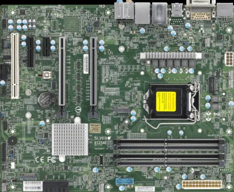 לוח אם - Supermicro MBD-X12SAE, 1xSKT LGA1200, Intel Core 10 Gen., W480