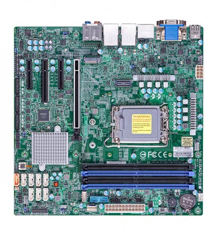 לוח אם - Supermicro MBD-X13SAQ, 1xSKT LGA1700, Intel Core 13 Gen., Q670E