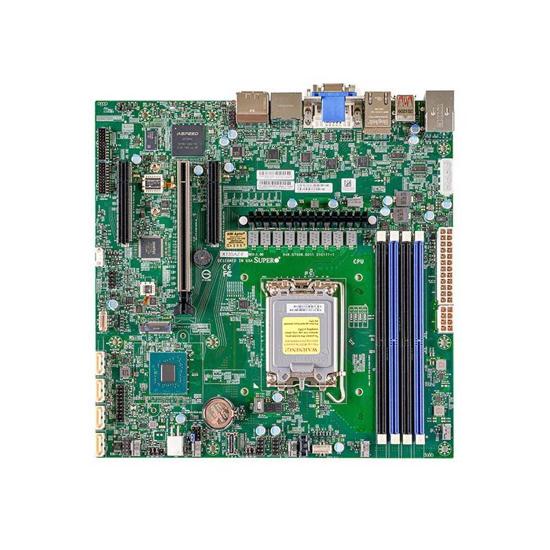 לוח אם - Supermicro MBD-X13SAZ-Q, 1xSKT LGA1700, Intel Core 12 Gen., Q670E